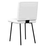 vidaXL Chaises à manger lot de 4 blanc similicuir