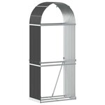 vidaXL Porte-bûches Anthracite 80x45x190 cm Acier galvanisé