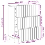 vidaXL Armoire à tiroirs Noir 66 x 34 5 x 92 cm Bois d'ingénierie