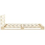 vidaXL Cadre de lit de palette sans matelas bois pin massif 120x200 cm