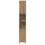 vidaXL Ensemble de mobilier de salle de bain 3 pièces en chêne artisan