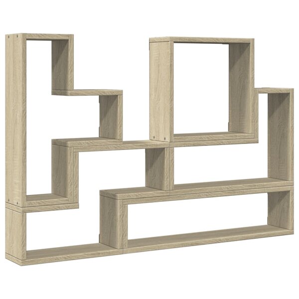 vidaXL Étagère murale chêne sonoma 96x12x64 cm bois d’ingénierie