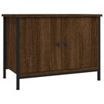 vidaXL Meuble TV avec portes chêne marron 60x35x45cm bois d'ingénierie