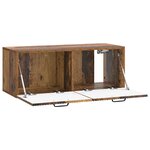 vidaXL Meuble TV mural Bois ancien 78 5 x 31 x 30 cm Bois d'ingénierie