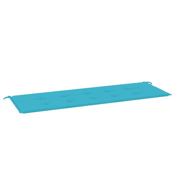 vidaXL Coussin de banc de jardin turquoise 150x50x4 cm tissu oxford