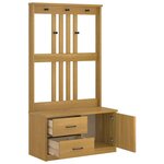 vidaXL Portemanteau SANDNES 87x40x159 5 cm bois massif pin