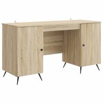 vidaXL Bureau Chêne Sonoma 142 5 x 50 x 75 cm Bois d'ingénierie