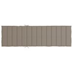 vidaXL Coussin de chaise longue taupe 200x70x3 cm tissu oxford