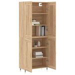 vidaXL Buffet haut Chêne sonoma 69 5x34x180 cm Bois d'ingénierie
