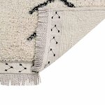 Tapis coton Berbère Rhombs - beige - 140 x 210