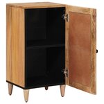 vidaXL Buffet avec porte Naturel 40 x 33 x 75 cm Bois de mangue massif
