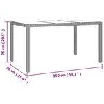 vidaXL Ensemble à manger de jardin avec coussins 5Pièces Beige poly rotin