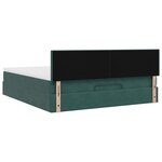 VidaXL Cadre de lit ottoman avec matelas vert foncé 160x200 cm velours