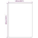 vidaXL Tapis shaggy à poils longs NAVARRA beige 240x340 cm polyester