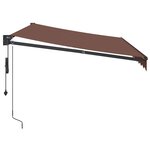 vidaXL Auvent rétractable automatique marron 350x250 cm