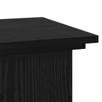 vidaXL Support de plante en chêne noir 33x33x60 cm en bois reconstitué