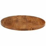 vidaXL Dessus de table Ø 40x2 5 cm rond bois de manguier massif