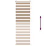 vidaXL Store zèbre marron sable largeur du tissu 75 9 cm polyester