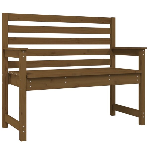 vidaXL Banc de jardin marron miel 109x48x91 5 cm bois de pin massif