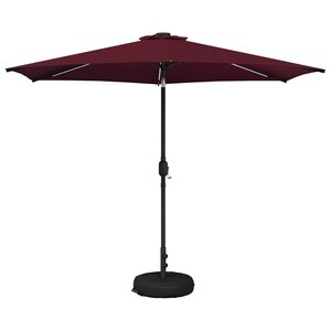 vidaXL Parasol de jardin avec lumières LED et base 300 x 300 cm