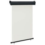 vidaXL Auvent latéral de balcon 125x250 cm Crème