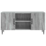 vidaXL Meuble TV Sonoma gris 102 x 34 5 x 50 cm Bois d'ingénierie