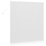vidaXL Store de Fenêtre avec des rideaux Manuel Blanc Aluminium