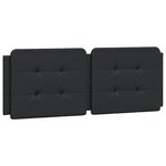 vidaXL Lit avec matelas noir 120x200 cm similicuir
