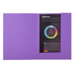 Paquet de 50 chemises 2 rabats ROCK''S 220 - 24x32cm x 5 EXACOMPTA