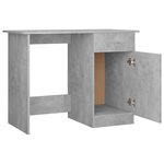 vidaXL Bureau Gris béton 100x50x76 cm Bois d’ingénierie