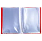 Protège-documents En Polypropylène 5/10e Opak Pochettes Cristal 80 Vues - A4 - Rouge - X 10 - Exacompta