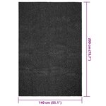 vidaXL Tapis ZIZUR 140x200 cm aspect de jute intérieur extérieur