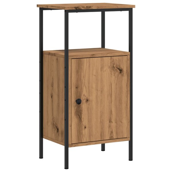 vidaXL Table de chevet chêne artisanal 41x31x80 cm bois d'ingénierie