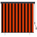 vidaXL Store roulant d'extérieur 160x250 cm Orange et marron