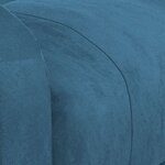 vidaXL Fauteuil inclinable électrique bleu velours