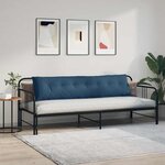 vidaXL Coussin de Dos Bleu 200 x 19 x 50 cm tissu