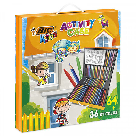 Mallette de coloriage - multi-activités - bic kids