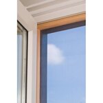 Nature Moustiquaire 1x2 m Aluminium Gris