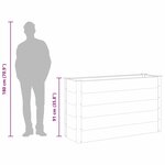 vidaXL Lit surélevé de jardin WPC 150x50x91 cm Gris