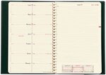 Agenda NOTE 24 Spirale Couv Plast Grainée noir 16 x 24 cm Quovadis