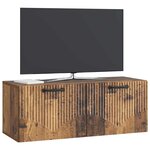 vidaXL Meuble TV mural Bois ancien 78 5 x 31 x 30 cm Bois d'ingénierie
