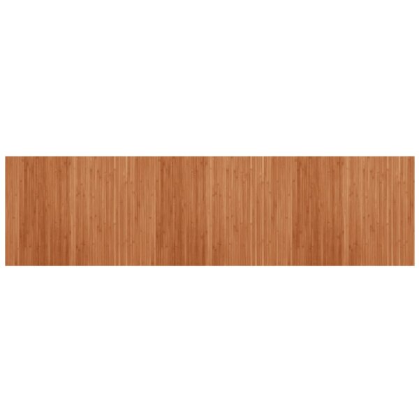 vidaXL Tapis rectangulaire marron 80x300 cm bambou