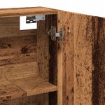 vidaXL Armoire à miroir de salle de bain vieux bois 64x20x66 5 cm