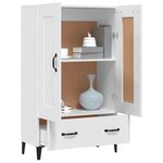 vidaXL Buffet haut Blanc 70x31x115 cm Bois d'ingénierie
