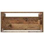 vidaXL Armoire sous évier de salle de bain Bois ancien