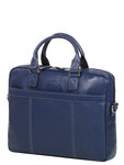 Sac ordinateur Architecte en cuir - KATANA - 1 compartiment - 15 pouces - L38.0 x H29.0 x P7.0 cm - 69357-Bleu marine