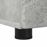 vidaXL Cabinet de salle de bain avec porte Gris béton 30 x 35 x 192 cm