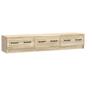 vidaXL Meuble TV 147 x 34 5 x 27 cm Chêne Sonoma Bois d'ingénierie