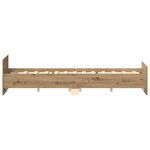vidaXL Cadre de lit sans matelas chêne artisanal 150x200 cm