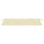Vidaxl banc de jardin avec coussin 135 cm bois d'acacia massif